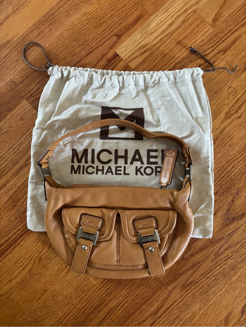Michael Kors Tan Leather Hobo Ranger Shoulder Bag